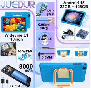 Tablet para Niños 10 Pulgadas Azul