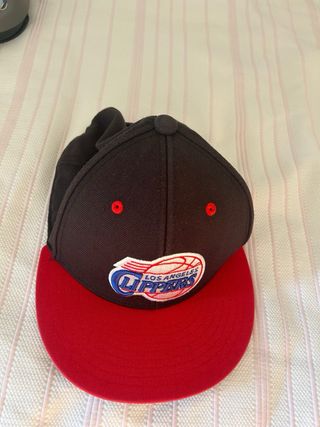 Gorra LA Clippers negra y roja