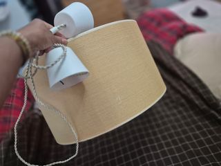 Lampara techo beige - Tela