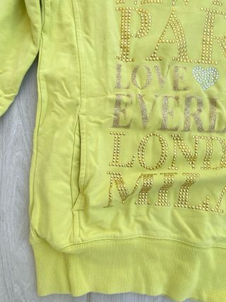 Felpa Everlast gialla con stampe