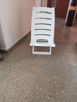 Lote de Silla Plegable Playa - Verde y silla blan