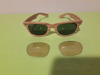 RAY-BAN WAYFARER WOODY - GAFAS DE SOL - 1986 -LEER