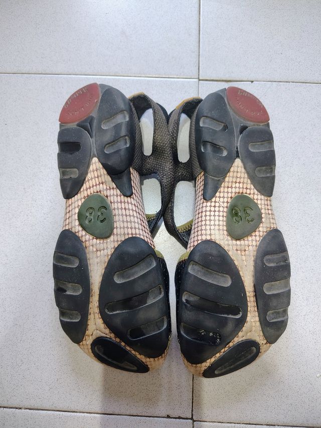 Sandali Camper 38 - neri e verdi