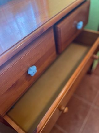 Cómoda de madera (5 cajones)