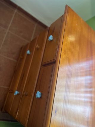 Cómoda de madera (5 cajones)