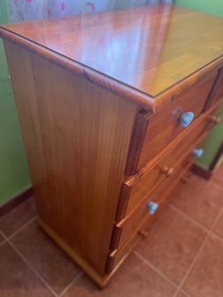 Cómoda de madera (5 cajones)