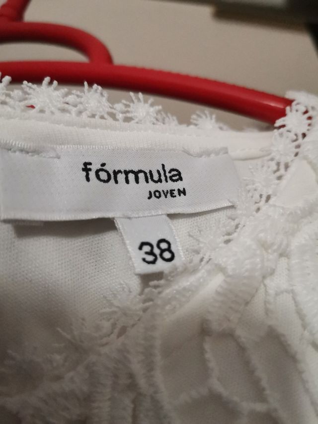 Vestido encaje blanco talla M