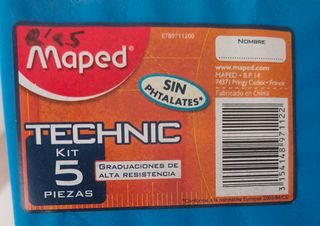 Estuche Dibujo MAPED Technic 5 Piezas