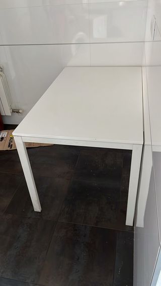 urge Mesa blanca de madera cocina/comedor