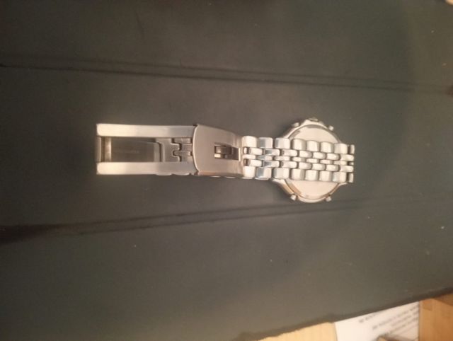 Reloj Seiko Cronógrafo chapado en oro blanco