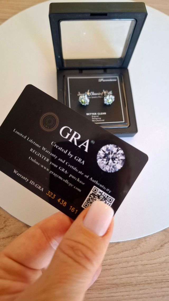 Pendientes moissanita verde plata