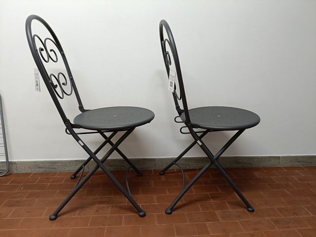 2 Sedie pieghevoli Greenwood nere