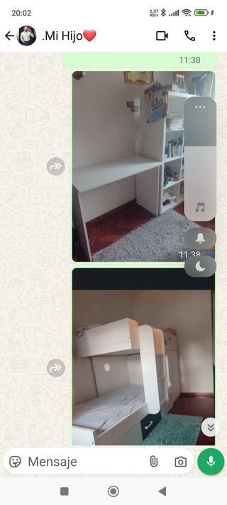 Escritorio blanco + estanteria