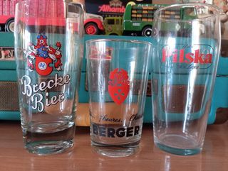 3 bicchieri da birra: Brecke, Pilska, Berger