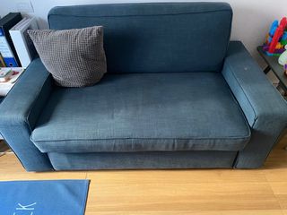 Divano letto Ikea Kivik blu