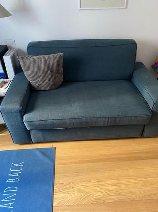 Divano letto Ikea Kivik blu