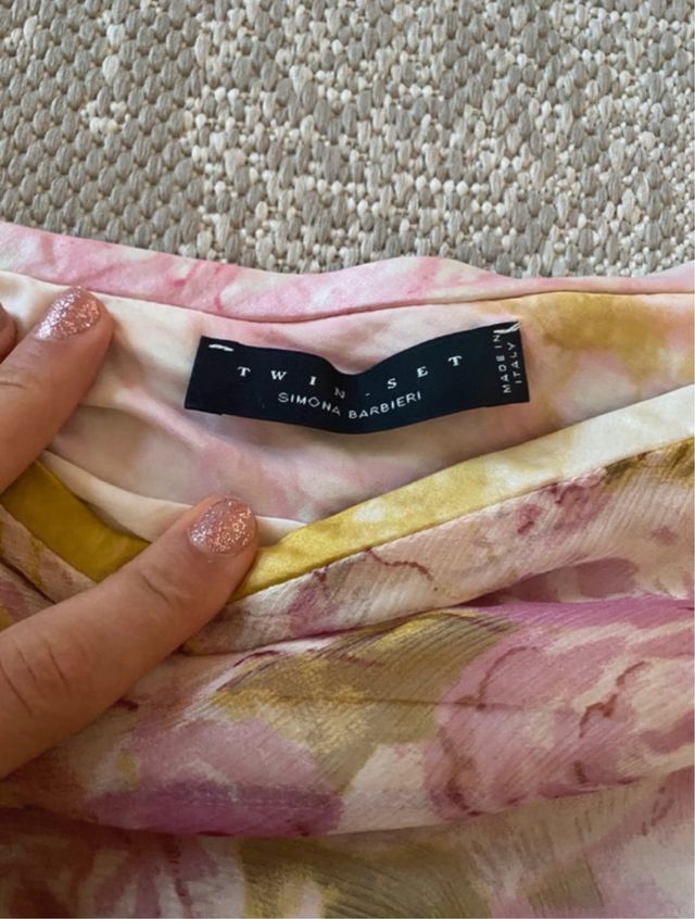 Completo floreale boho twinset modello romantico