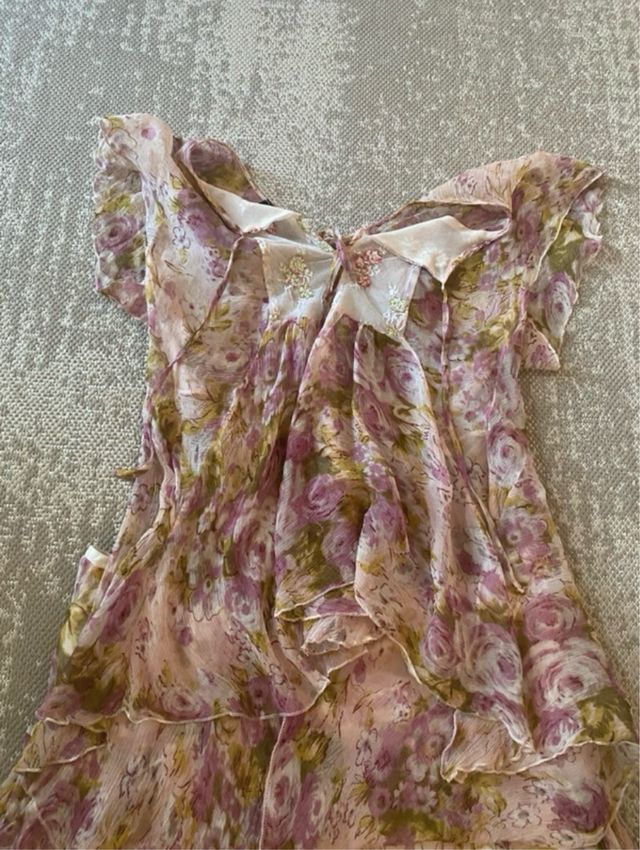 Completo floreale boho twinset modello romantico