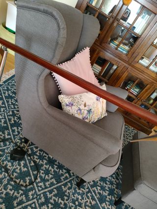Sillón orejero Ikea gris
