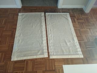 Cortinas lino beige 110x57cm