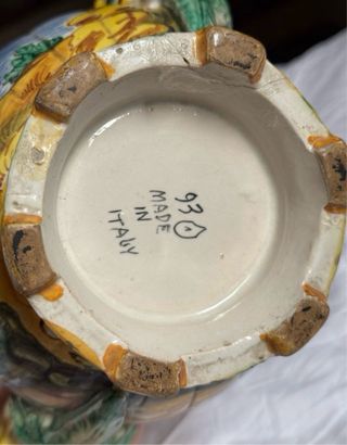 Cachepot vintage maiolica
