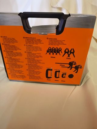 Juego pinzas C + abrazaderas