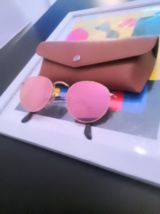 Ray-Ban redondas, rosa