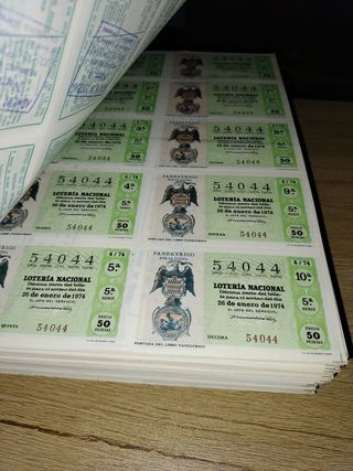 + de 500 billetes antiguos de Lotería Nacional