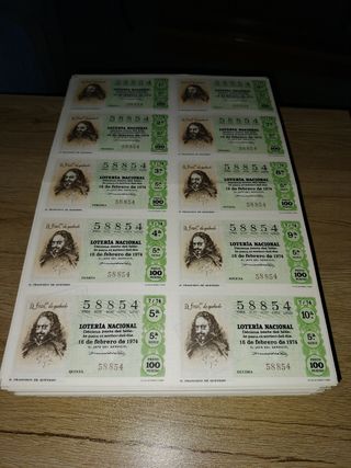 + de 500 billetes antiguos de Lotería Nacional