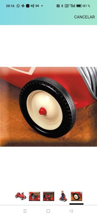 Radio Flyer - Coche infantil rojo