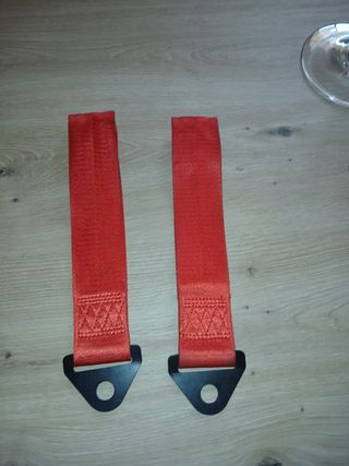 Correas remolque coche - rojas