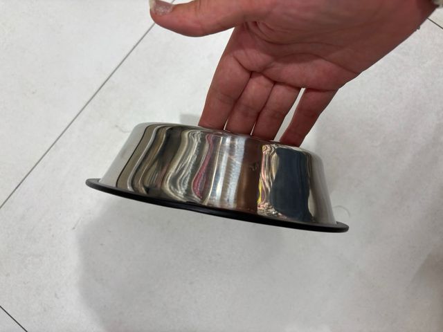 Comedero acero inox. mascota