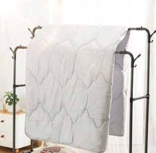 Perchero doble metálico c/ruedas