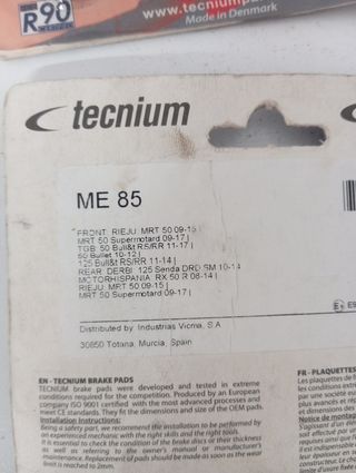 Pastilhas Travão rieju 50