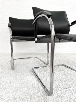 SEDIE A SBALZO S78 DI THONET. GERMANIA '80