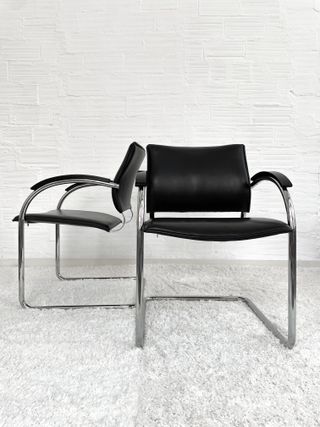 SEDIE A SBALZO S78 DI THONET. GERMANIA '80