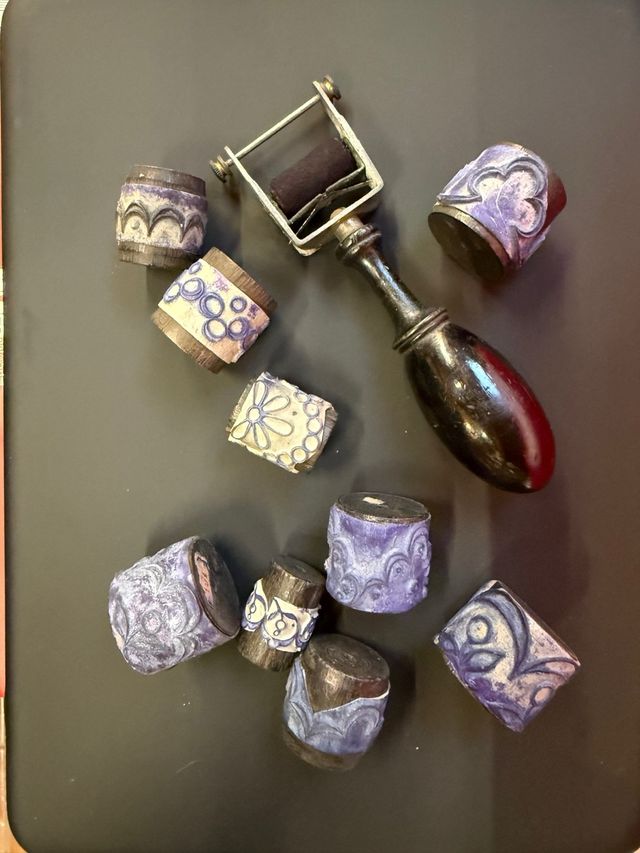 Rodillos entintadores filigrana para bordar