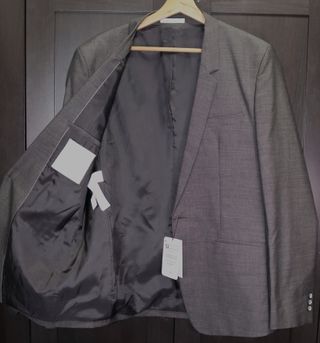 Americana Zara Hombre Gris 52