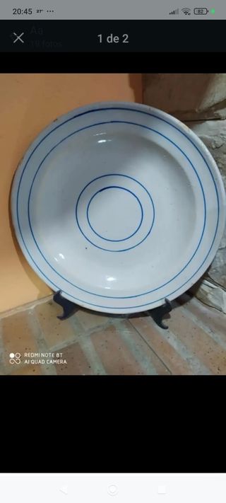 Plato porcelana antiguo (100 años)