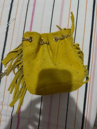 Bolso serraje amarillo