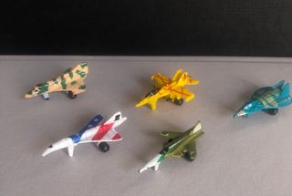 5 Aviones Militares Micro Machines