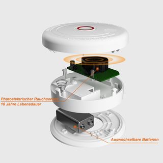 4 Detectores Humo - Alarma Incendio