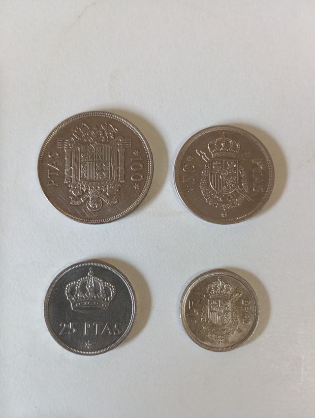 Monedas España 1975: 4 piezas.