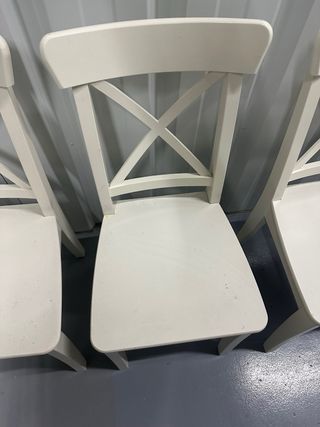 4 Sedie INGOLF Ikea Bianche