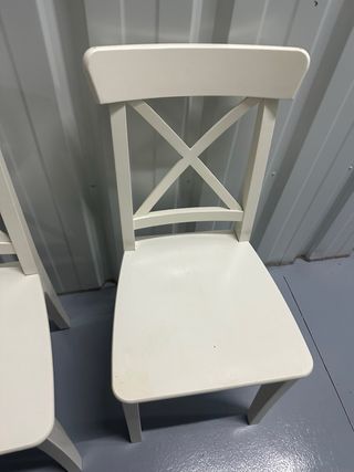 4 Sedie INGOLF Ikea Bianche