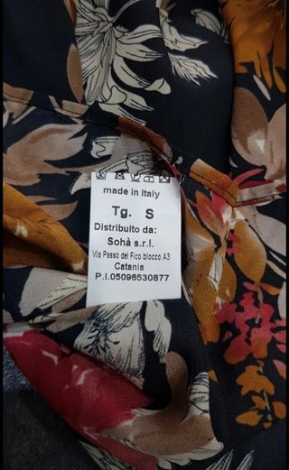 Blusa Sohà fiori tg S
