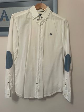 Camisa blanca caballero - coderas