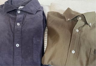 2 Camisas - Gris Marengo & Verde oliva