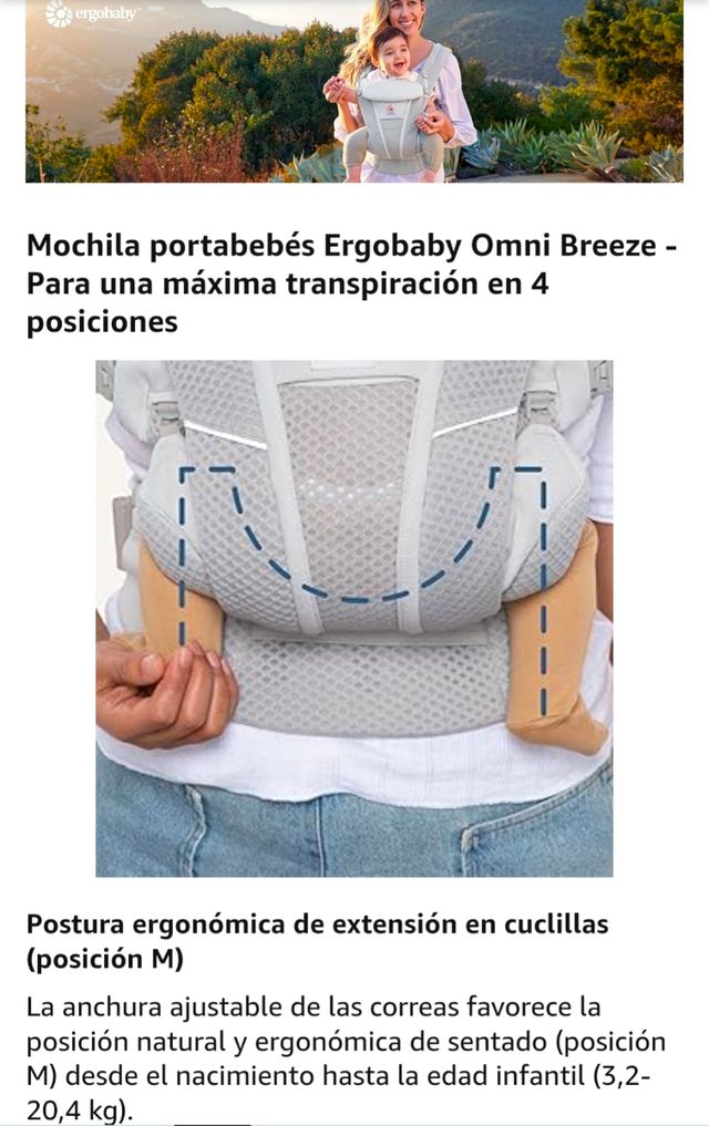 Ergobaby Omni Breeze - Portabebés