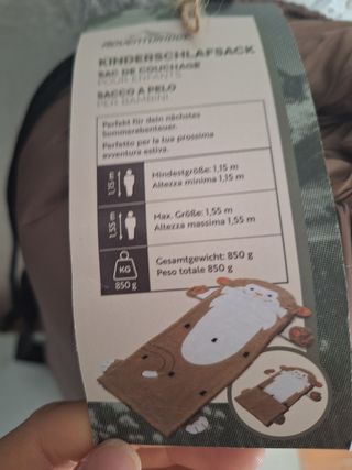 Sacco a pelo bimbo 170cm